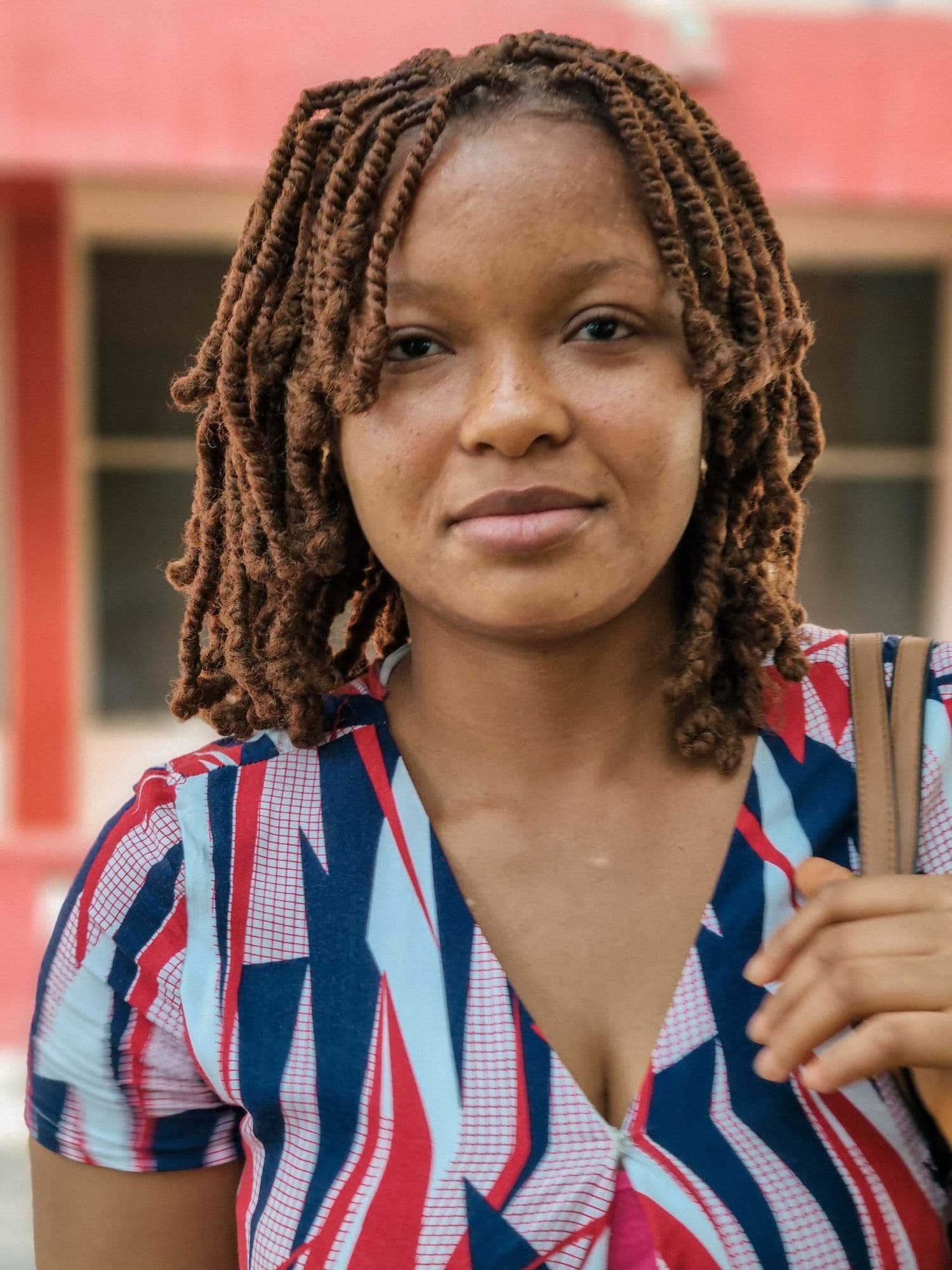 Woman with intricate braids